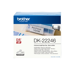 Brother DK-22246 cinta para impresora de etiquetas Negro sobre blanco DK22246