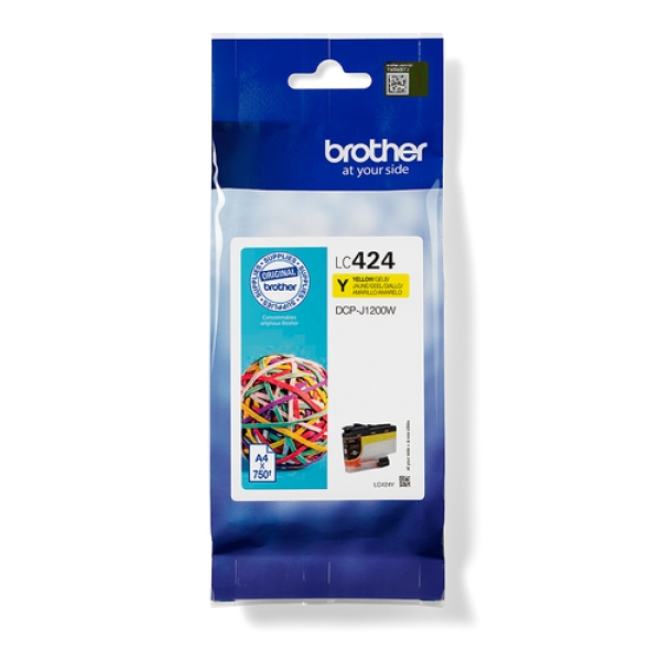 Brother LC424Y cartucho de tinta 1 pieza(s) Original Amarillo LC424Y