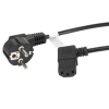 CABLE DE ALIMENTACION LANBERG SCHUKO CEE 7/7 A IEC320 C13 ACODADO 1.8M CA-C13C-12CC-0018-BK
