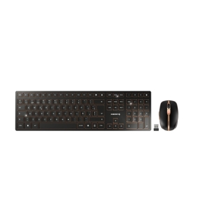 CHERRY DW 9100 SLIM teclado Ratón incluido RF Wireless + Bluetooth QWERTY Español Negro JD-9100ES-2
