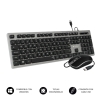 COMBO TECLADO RATON SUBBLIM WIRED ERGO KEYS SILENT FLAT HQ GREY SUBKBC-CEKE50