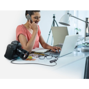 D-Link DUB-2325 hub de interfaz USB Tipo C 5000 Mbit/s Gris