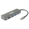 D-Link DUB-2333 base para portátil y replicador de puertos Alámbrico USB Tipo C Gris DUB-2333