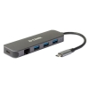 D-Link DUB-2334 base para portátil y replicador de puertos Alámbrico USB Tipo C Gris DUB-2334