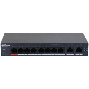 Alternative view of Dahua Technology DH-CS4010-8ET-110 switch Gestionado L2 Gigabit Ethernet (10/100/1000) Energía sobre Ethernet (PoE) Negro