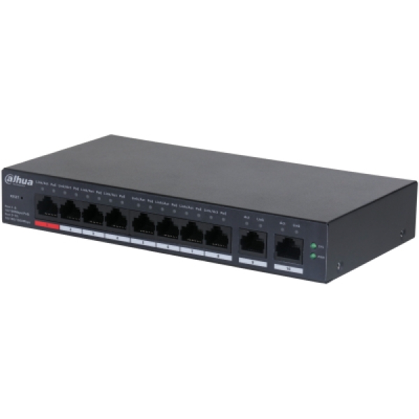 Dahua Technology DH-CS4010-8ET-110 switch Gestionado L2 Gigabit Ethernet (10/100/1000) Energía sobre Ethernet (PoE) Negro DH-CS4010-8ET-110