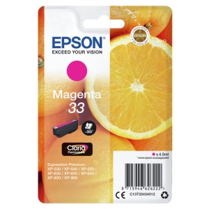 Epson Oranges Singlepack Magenta 33 Claria Premium Ink