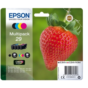 Epson Strawberry Multipack 4-colours 29 Claria Home Ink C13T29864022