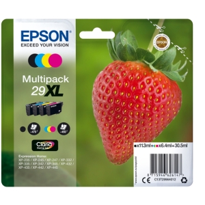 Epson Strawberry Multipack 4-colours 29XL Claria Home Ink C13T29964012