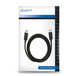 Ewent EC1046 cable USB 1 m USB 3.2 Gen 2 (3.1 Gen 2) USB C Negro