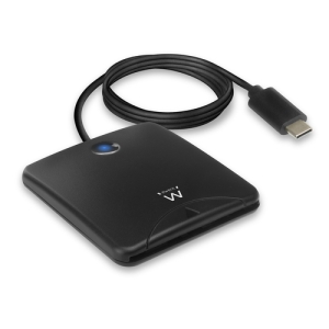 Ewent EW1055 lector de tarjeta inteligente Interior USB USB 3.2 Gen 1 (3.1 Gen 1) Negro EW1055