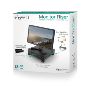 Ewent EW1280 soporte para monitor Negro Escritorio