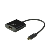 Ewent EW9825 adaptador de cable de vídeo 0,15 m USB Tipo C DisplayPort Negro Ewent EW9825 adaptador de cable de vídeo 0