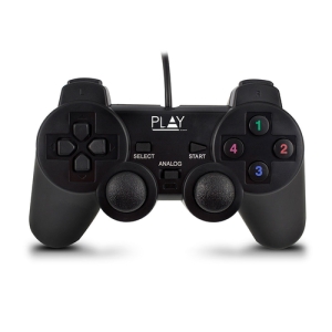 Ewent Play Negro USB 2.0 Gamepad Analógico/Digital PC PL3330