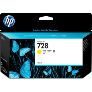 HP Cartucho de tinta DesignJet 728 amarillo de 130 ml F9J65A