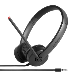 Lenovo Stereo Analog Auriculares Alámbrico Diadema Oficina/Centro de llamadas Negro 4XD0K25030