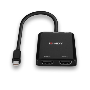 Lindy 38432 hub de interfaz Mini DisplayPort 21600 Mbit/s Negro Lindy 38432 hub de interfaz Mini DisplayPort 21600 Mbit/s Negro
