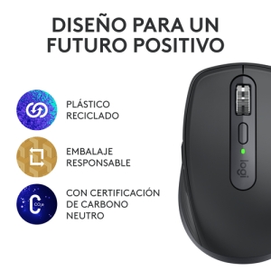 Logitech MX Anywhere 3S ratón mano derecha RF Wireless + Bluetooth Laser 8000 DPI Logitech MX Anywhere 3S ratón mano derecha RF Wireless + Bluetooth Laser 8000 DPI