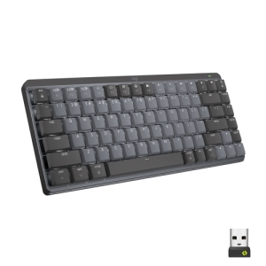 Logitech MX Mini Mechanical teclado RF Wireless + Bluetooth QWERTZ Suizo Grafito