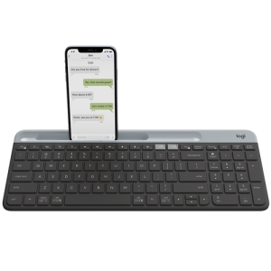 Logitech Slim Multi-Device Wireless Keyboard K580 teclado RF Wireless + Bluetooth Nórdico Grafito 920-009274