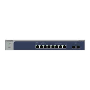 NETGEAR 8-Port Multi-Gigabit/10G Ethernet Smart Switch with 2 SFP+ Ports (MS510TXM) Gestionado L2+ 10G Ethernet (100/1000/10000) Gris