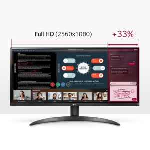 Reacondicionado | LG 29WP500-B pantalla para PC 73,7 cm (29") 2560 x 1080 Pixeles UltraWide Full HD LED Negro