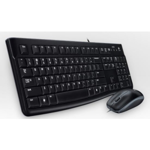 Reacondicionado | Logitech Desktop MK120 teclado Ratón incluido USB QWERTY Portugués Negro