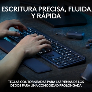 Reacondicionado | Logitech MX Keys S teclado RF Wireless + Bluetooth QWERTY Español Grafito Reacondicionado | Logitech MX Keys S teclado RF Wireless + Bluetooth QWERTY Español Grafito