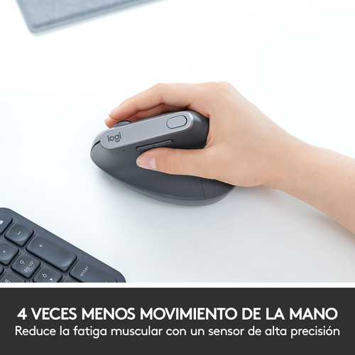 Reacondicionado | Logitech MX Vertical ratón mano derecha RF Wireless + Bluetooth Óptico 4000 DPI Reacondicionado | Logitech MX Vertical ratón mano derecha RF Wireless + Bluetooth Óptico 4000 DPI - Imagen 11