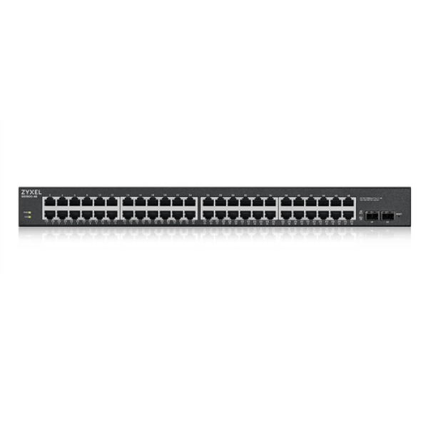 Reacondicionado | Zyxel GS1900-48HPv2 Gestionado L2 Gigabit Ethernet (10/100/1000) Energía sobre Ethernet (PoE) Negro GS190048HPV2-EU0101F