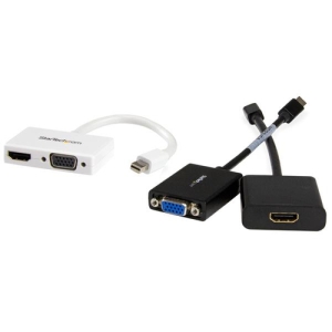 StarTech.com Adaptador Mini DP de Audio/Vídeo para Viajes - Conversor Mini DisplayPort a HDMI o VGA - 1080p Blanco StarTech.com Adaptador Mini DP de Audio/Vídeo para Viajes - Conversor Mini DisplayPort a HDMI o VGA - 1080p Blanco