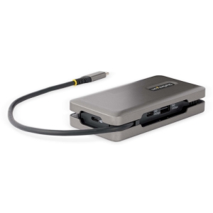 StarTech.com Adaptador Multipuertos USB-C - HDMI 4K a 60Hz VGA - Hub Ladrón USB de 3 Puertos - Power Delivery de Paso de 100W - GbE - Docking Station USB Tipo C de Viajes - Cable de 30cm