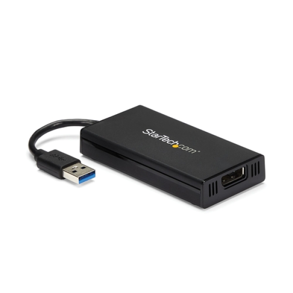 StarTech.com Adaptador USB 3.0 a DisplayPort 4K Ultra HD - Certificado por DisplayLink - Convertidor de Vídeo con Tarjeta Gráfica Externa - Mac y Windows USB32DP4K