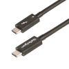StarTech.com Cable de 1m Thunderbolt 4 - 40Gbps - PD 100W - Vídeo 4K/8K - Cable Thunderbolt 4 con Certificación Intel - Compatible con USB4/Thunderbolt 3/USB 3.2/USB Tipo C/DisplayPort TBLT4MM1M