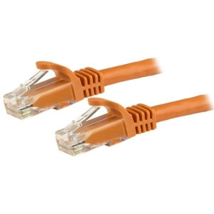 StarTech.com Cable de Red Ethernet Cat6 Sin Enganche de 5m Naranja - Cable Patch Snagless RJ45 UTP N6PATC5MOR