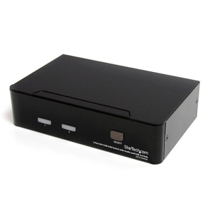 StarTech.com Conmutador Switch KVM - 2 puertos USB 2.0 - Audio Vídeo DVI SV231DVIUA