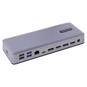 StarTech.com Docking Station USB-C 4K30 Triple /4K60 Doble - Modo Alt DP/DP/HDMI - Hub USB de 7 Puertos - PD 3.0 - GbE - Audio - K-Slots - Works With Chromebook - Replicador de Puertos USB Tipo C StarTech.com Docking Station USB-C 4K30 Triple /4K60 Doble - Modo Alt DP/DP/HDMI - Hub USB de 7 Puertos - PD 3.0 - GbE - Audio - K-Slots - Works With Chromebook - Replicador de Puertos USB Tipo C