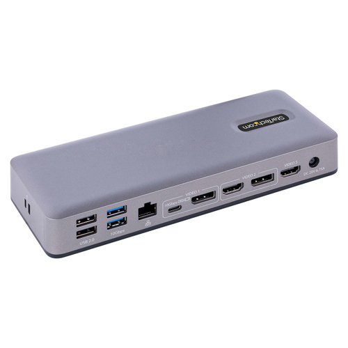 StarTech.com Docking Station USB-C 4K30 Triple /4K60 Doble - Modo Alt DP/DP/HDMI - Hub USB de 7 Puertos - PD 3.0 - GbE - Audio - K-Slots - Works With Chromebook - Replicador de Puertos USB Tipo C StarTech.com Docking Station USB-C 4K30 Triple /4K60 Doble - Modo Alt DP/DP/HDMI - Hub USB de 7 Puertos - PD 3.0 - GbE - Audio - K-Slots - Works With Chromebook - Replicador de Puertos USB Tipo C - Imagen 2