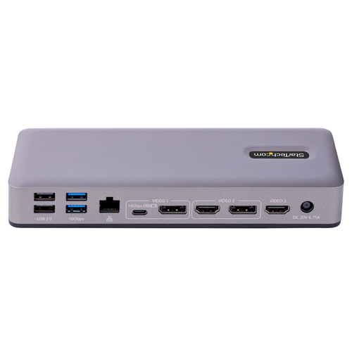 StarTech.com Docking Station USB-C 4K30 Triple /4K60 Doble - Modo Alt DP/DP/HDMI - Hub USB de 7 Puertos - PD 3.0 - GbE - Audio - K-Slots - Works With Chromebook - Replicador de Puertos USB Tipo C StarTech.com Docking Station USB-C 4K30 Triple /4K60 Doble - Modo Alt DP/DP/HDMI - Hub USB de 7 Puertos - PD 3.0 - GbE - Audio - K-Slots - Works With Chromebook - Replicador de Puertos USB Tipo C - Imagen 4