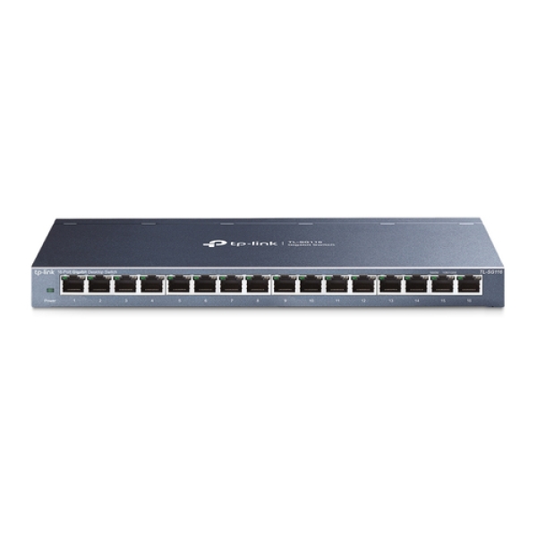 TP-Link TL-SG116 switch No administrado Gigabit Ethernet (10/100/1000) Negro TL-SG116