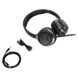 Targus AEH104GL auricular y casco Auriculares Inalámbrico y alámbrico Diadema Llamadas/Música USB Tipo C Bluetooth Negro Targus AEH104GL auricular y casco Auriculares Inalámbrico y alámbrico Diadema Llamadas/Música USB Tipo C Bluetooth Negro
