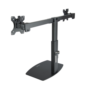 TooQ Soporte de mesa para 2 pantallas (monitor / plasma / LCD / LED) 17"-27"