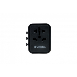 Verbatim 49544 adaptador de enchufe eléctrico Universal Negro Verbatim 49544 adaptador de enchufe eléctrico Universal Negro