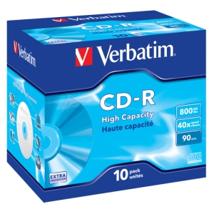 Verbatim CD-R High Capacity 800 MB 10 pieza(s)