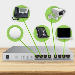 Zyxel GS1008HP No administrado Gigabit Ethernet (10/100/1000) Energía sobre Ethernet (PoE) Gris Zyxel GS1008HP No administrado Gigabit Ethernet (10/100/1000) Energía sobre Ethernet (PoE) Gris