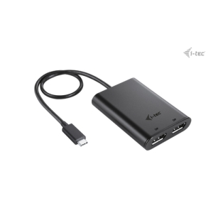 i-tec USB-C Dual 4K/60Hz (single 8K/30Hz) DP Video Adapter i-tec USB-C Dual 4K/60Hz (single 8K/30Hz) DP Video Adapter
