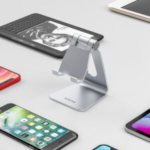 AISENS Soporte De Sobremesa Tamaño M Ajustable (1 Pivote) Para Movil / Tablet, Plata AISENS Soporte De Sobremesa Tamaño M Ajustable (1 Pivote) Para Movil / Tablet, Plata