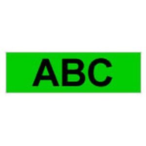 Brother Gloss Laminated Labelling Tape - 24mm, Black/Green cinta para impresora de etiquetas TX