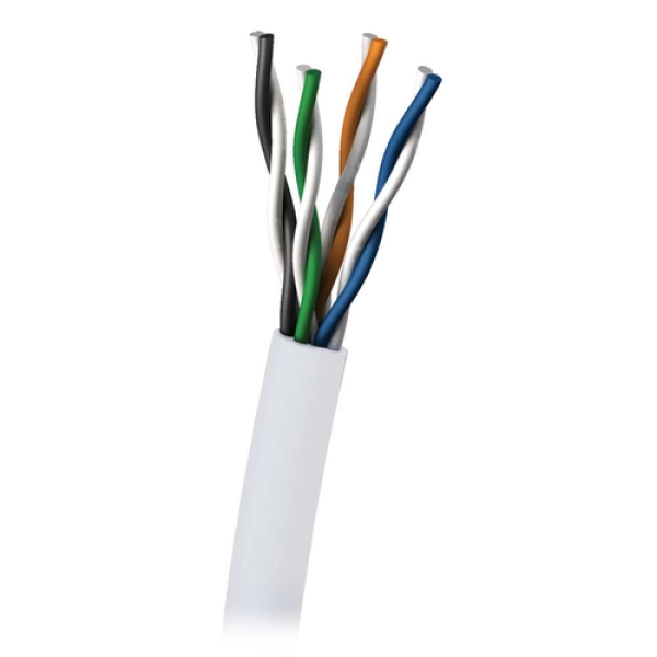 C2G Cat5E 350MHz UTP Solid PVC CMR Cable 305m cable de red Blanco U/UTP (UTP) 88002