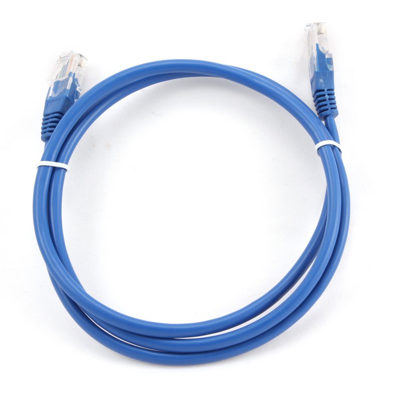 Cable CAT5E UTP moldeado 1m Azul Cable CAT5E UTP moldeado 1m Azul
